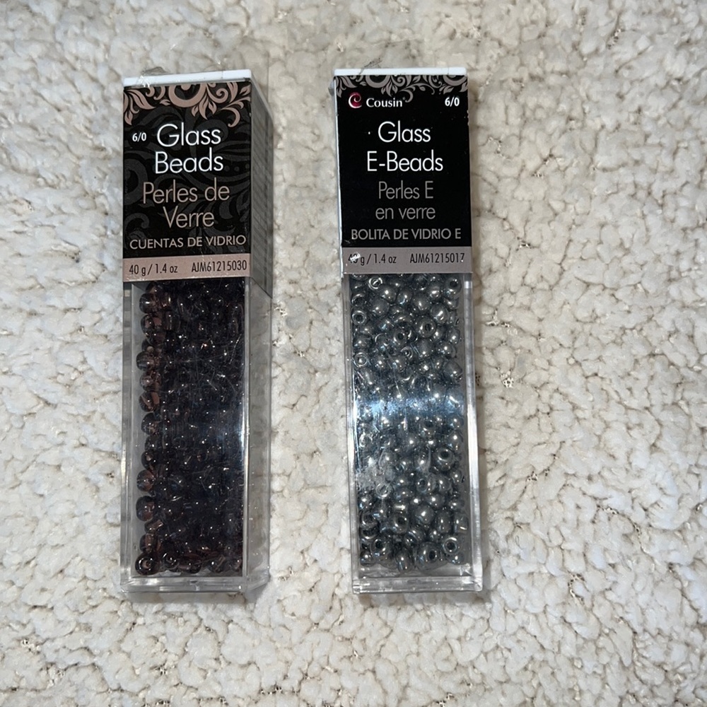 Glass E-Beads. Never opened. 6/0. 1.4oz.